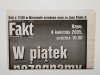 FAKT WTOREK 5 KWIETNIA 2005 NR 79 (442) 